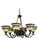 Tiffany Roman Six Light Chandelier in Craftsman Brown (57|27402)