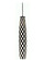 Checkers One Light Pendant in Mahogany Bronze (57|26983)