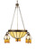 Gothic Six Light Chandelier in Craftsman Brown Highlighted Orb (57|26802)