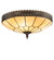 Vincent Three Light Flushmount in Craftsman Brown Highlighted White (57|26800)