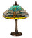 Tiffany Dragonfly One Light Accent Lamp in Magogany Bronze/Blue Mosaic Glass (57|26683)