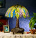 Tiffany Honey Locust Three Light Table Lamp in Lt Blue Pr (57|26575)