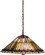 Tiffany Jeweled Peacock Three Light Pendant in Craftsman Brown (57|26487)