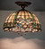 Tiffany Dragonfly Three Light Flushmount in Mahogany Bronze (57|260208)