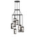 Cartier Nine Light Chandelier in Solar Black (57|257212)