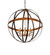 Atlas Eight Light Pendant in Blackwash/Copper (57|256625)