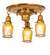 Revival Three Light Flushmount in Brushed Brass (57|255378)