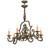 Rosalie Six Light Chandelier in Vintage Moss (57|254930)