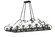 Carlotta LED Chandelier in Smoke (57|254701)