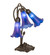 Blue Three Light Table Lamp in Mahogany Bronze (57|254291)