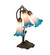 Pink/Blue Three Light Table Lamp in Mahogany Bronze (57|254157)