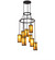 Cartier Nine Light Chandelier in Blackwash (57|252907)