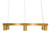 Korfu Six Light Chandelier in Goldtastic (57|252728)