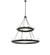 Noziroh Ring LED Chandelier in Textured Black (57|252649)