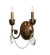 Antonia Two Light Wall Sconce in Antique Copper (57|252340) Antonia Two Light Wall Sconce in Antique Copper (57|252340)