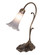 Grey Pond Lily Mini Lamp in Antique Brass (57|251846)
