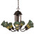 Stained Glass Pond Lily Seven Light Chandelier in Mahogany Bronze (57|251593)