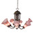 Purple Seven Light Chandelier in Mahogany Bronze (57|251585)