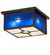 Kungsholm Five Light Flushmount in Craftsman Brown (57|251052)