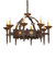 Antibes Eight Light Chandelier in Gilded Tobacco (57|250741)