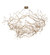 Crystal Tear Drop 32 Light Chandelier in Champagne Metallic (57|250516)