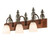 Tall Pines Three Light Vanity in Wrought Iron On Rust (57|249424)