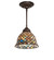 Tiffany Fishscale One Light Pendant in Mahogany Bronze (57|248598)