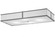 Quadrato Four Light Flushmount in Nickel (57|247758)