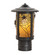 Fulton One Light Post Mount in Craftsman Brown (57|247483)