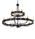 Byzantine 12 Light Chandelier in Solar Black (57|247188)