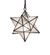 Moravian Star One Light Pendant in Textured Black (57|247140)