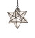 Moravian Star One Light Pendant in Black Metal (57|247140)