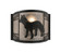 Fox On The Loose One Light Wall Sconce in Textured Black (57|247049)