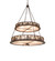 Mountain Pine 14 Light Pendant in Cafe Noir (57|245990)