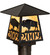 Personalized One Light Post Mount in Craftsman Brown (57|244369)