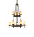 Newcastle Nine Light Chandelier in Gilded Tobacco (57|244248)