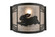 Rabbit On The Loose One Light Wall Sconce in Textured Black (57|243216)