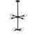 Pronograde LED Chandelier in Black Metal (57|243083)