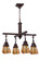Glasgow Bungalow Four Light Chandelier in Mahogany Bronze (57|24273)