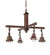 Mission Four Light Chandelier Hardware in Mahogany Bronze (57|24264) Mission Four Light Chandelier Hardware in Mahogany Bronze (57|24264)