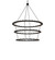 Loxley LED Chandelier in Textured Black (57|242175)