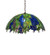 Tiffany Honey Locust Three Light Pendant in Mahogany Bronze (57|241857)