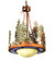 Pine Lake Three Light Pendant in Rust W/ Green Trees (57|241414)