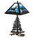 Lone Deer Two Light Table Lamp in Black Metal (57|241050)