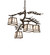 Pine Branch Four Light Chandelier in Oil Rubbed Bronze (57|241046)