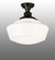 Revival One Light Semi-Flushmount in Black Patina (57|240369)