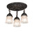 Summer Wheat Three Light Semi-Flushmount in Antique Pewter (57|239970)