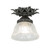 Fancy Floral One Light Flushmount in Pewter,Antique (57|239955)