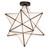 Moravian Star One Light Flushmount in Mahogany Bronze (57|239498)