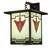 Hyde Park One Light Wall Sconce in Craftsman Brown (57|239207)